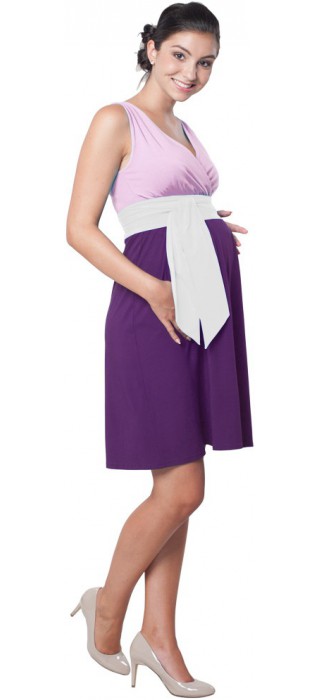 Těhotenské šaty - Madeline Purple
